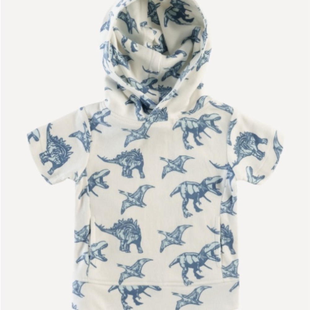 NWT Kate Quinn short sleeve essential pocket skinny hoodie